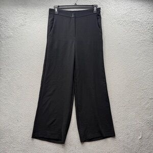 Black Wide-Leg Women's Pants